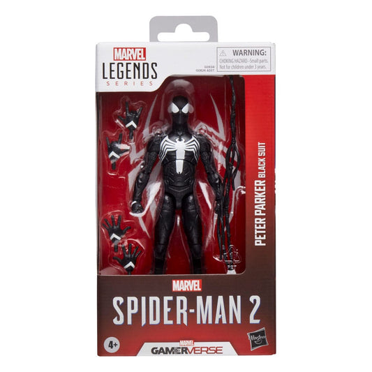 Marvel Legends Actionfigur Peter Parker (Black Suit) 15 cm Gamerverse Spider-Man 2